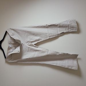 Ladies beige and white stripped size 10 pants